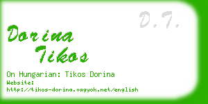 dorina tikos business card